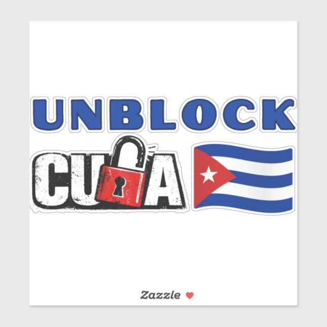 Unblock Cuba Sticker (Sheet)