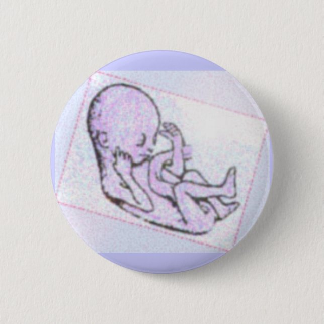 unborn babe pinback button (Front)