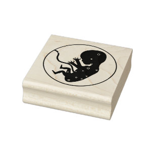 Unborn Baby Rubber Stamp