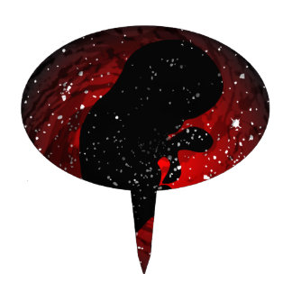 Unborn Baby SIlhouette Cake Topper