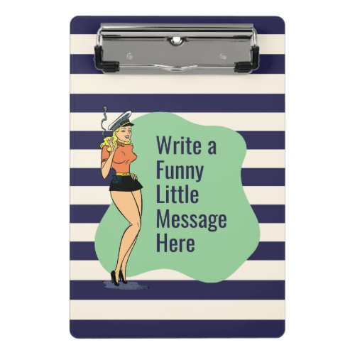 Unbothered Attitude A Retro Chic Pinup Mini Clipboard