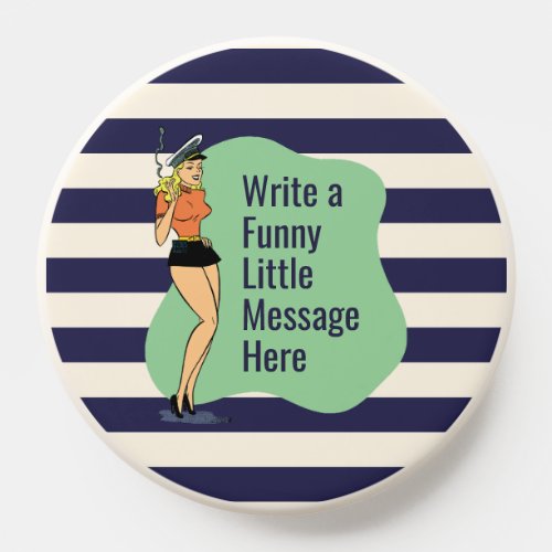 Unbothered Attitude A Retro Chic Pinup PopSocket