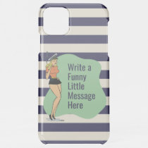 Unbothered Attitude: A Retro Chic Pinup iPhone 11 Pro Max Case