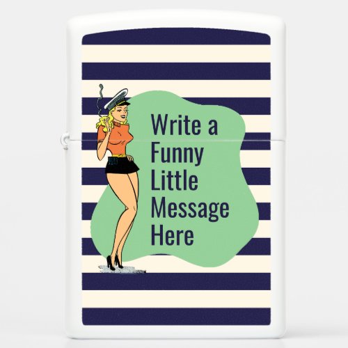 Unbothered Attitude A Retro Chic Pinup Zippo Lighter