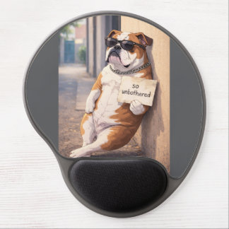 Unbothered Dog Mousepad – Calm Energy, Zero Reacti
