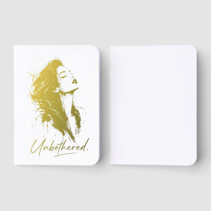 Unbothered. Personalized Gold Foil Pocket Journal