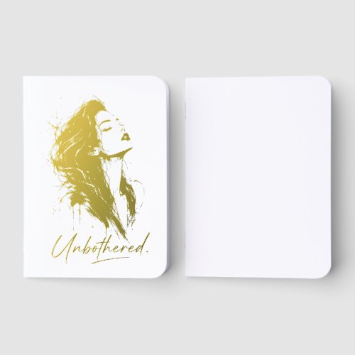 Unbothered. Personalized Gold Foil Pocket Journal
