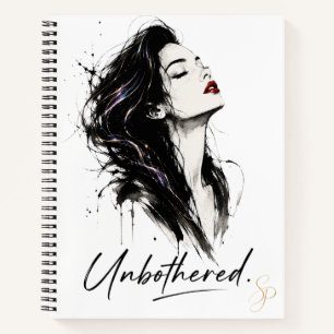 Unbothered. Personalized Notebook Customized Gift