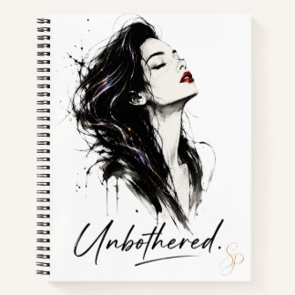 Unbothered. Personalized Notebook Customized Gift