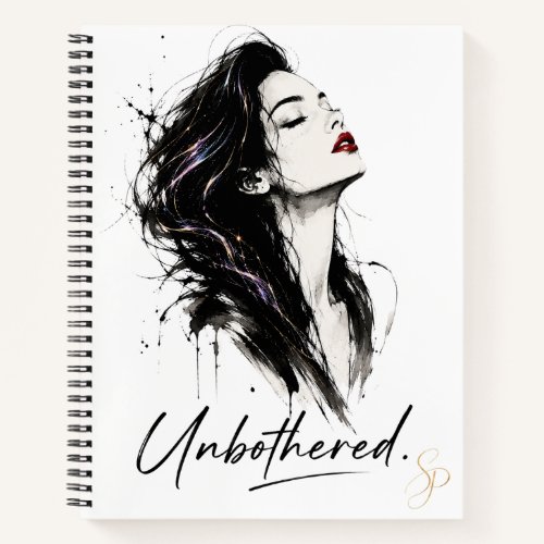 Unbothered. Personalized Notebook Customized Gift