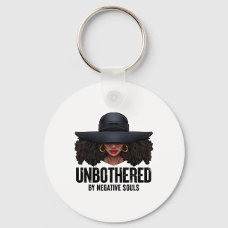 Unbothered Sy Black Queen African American Ladies  Keychain