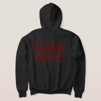 Unbothered Villain Era Word Block Gym Streetwear  Hoodie