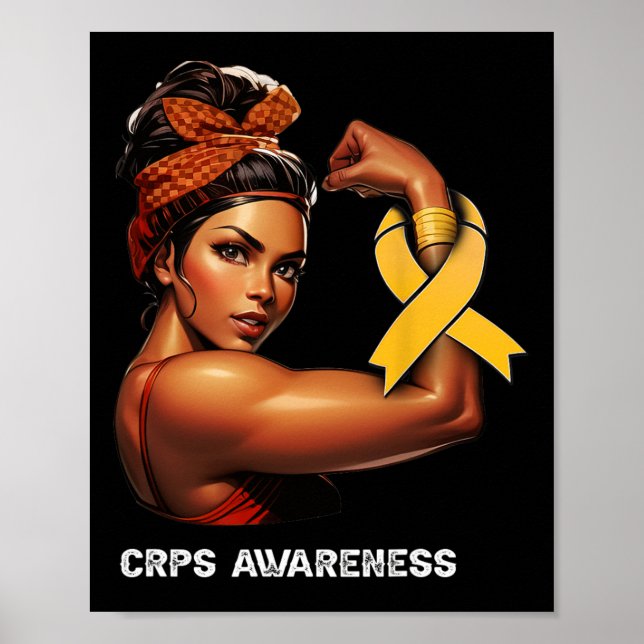Unbreakable Afro Girl Crps Awareness  Poster (Front)