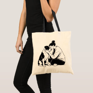 Unbreakable Bond Between Dog & Human Tote Bag