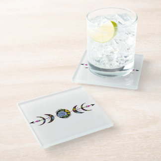 Unbreakable Nature's Cycle  Glass Coaster