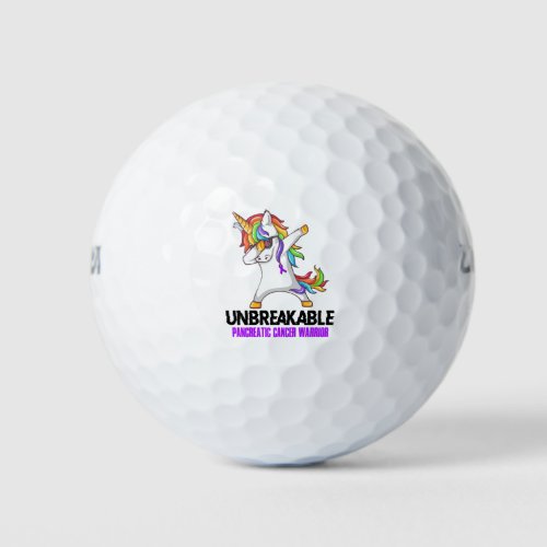 Unbreakable Pancreatic Cancer Warrior Golf Balls