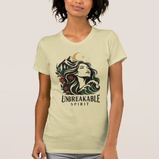 Unbreakable Spirit – Feminine Nature Portrait Moun T-Shirt
