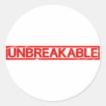 Unbreakable Stamp Classic Round Sticker
