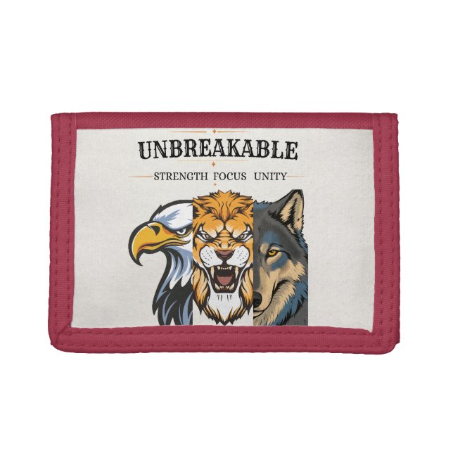 Unbreakable Strength Focus Unity   Tri-fold Wallet (Front)