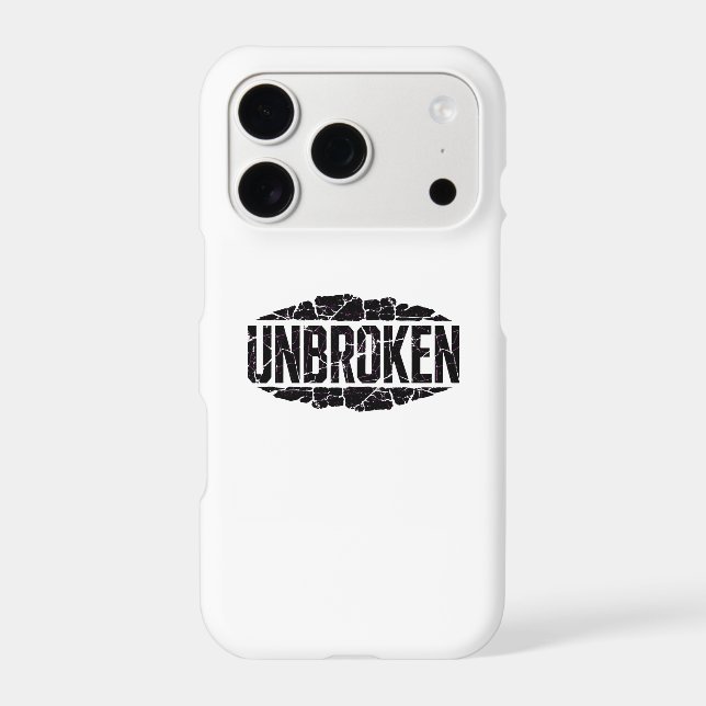 Unbroken Motivation Iphone Case (Back)