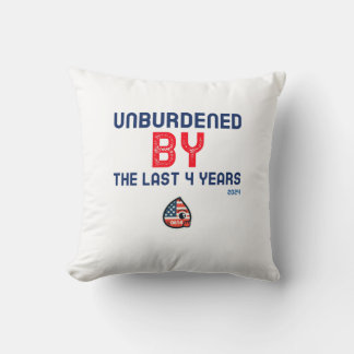 Unburdened by the last 4 years throw pillow