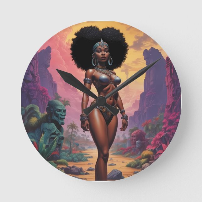 Unburdened By What Has Been - Ken Gage Art Round Clock (Front)