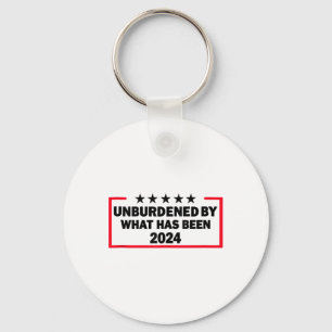 Unburdened By What Has Been Trump Victory 2024 Tan Keychain