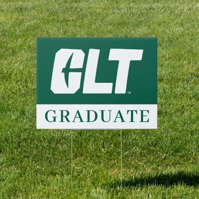 UNC Charlotte CLT Wordmark Sign (Insitu)
