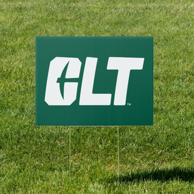 UNC Charlotte CLT Wordmark Sign (Insitu)