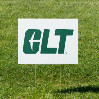 UNC Charlotte CLT Wordmark Sign