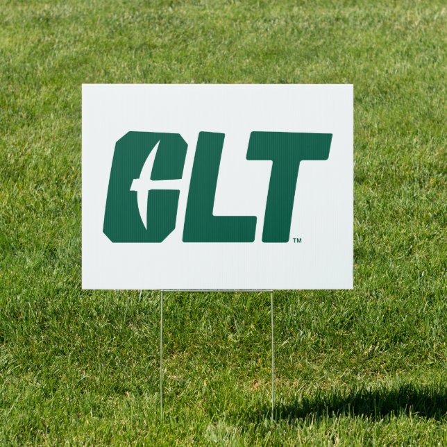 UNC Charlotte CLT Wordmark Sign (Insitu)