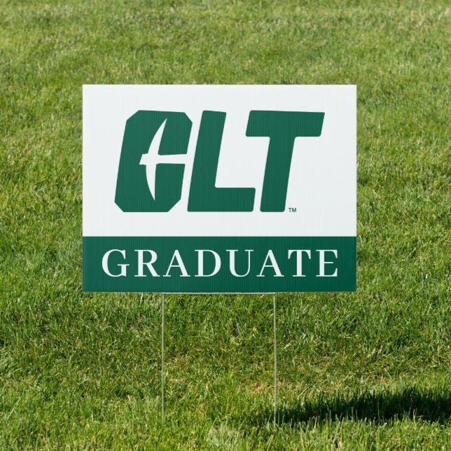 UNC Charlotte CLT Wordmark Sign (Insitu)