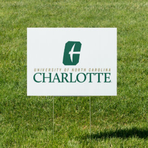 UNC Charlotte Full Name and Logo Sign