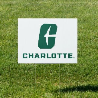 UNC Charlotte Logo and Wordmark Sign