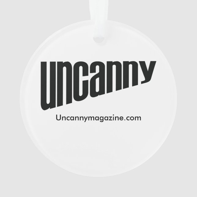 Uncanny Magazine Space Unicorn ornament (Back)