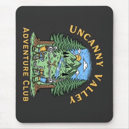 Uncanny Valley Adventure Club Mouse Pad