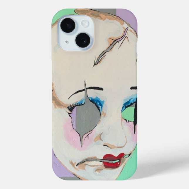 'Uncanny Valley' Painting on a  Case-Mate iPhone Case (Back)