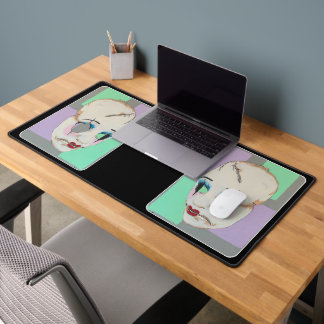 'Uncanny Valley' Painting on a  Desk Mat