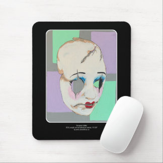 'Uncanny Valley' Painting on a  Mouse Pad