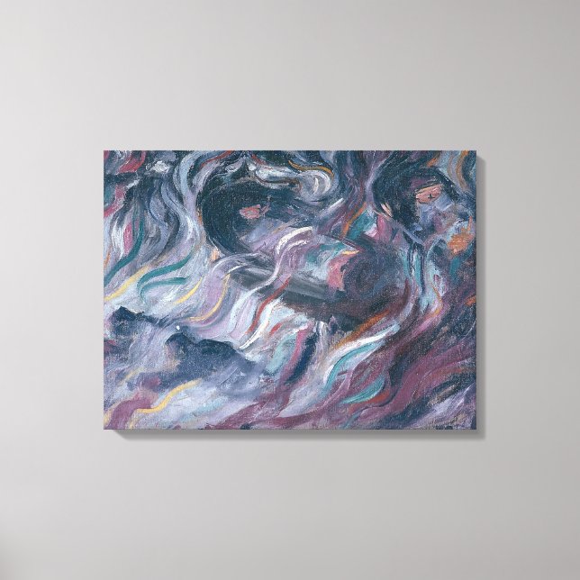 Uncertainties I. The Farewells (triptych) 1911 (oi Canvas Print (Front)