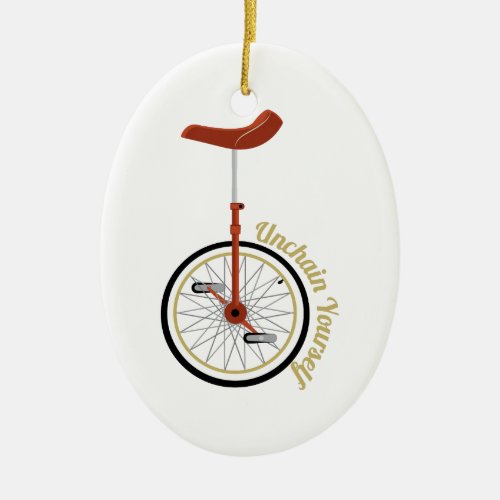 Unchain Yourself Ceramic Ornament