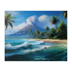 Uncharted Deserted Pacific Island Acrylic Print