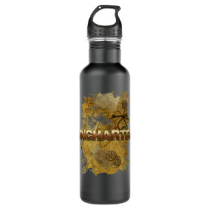 Uncharted Map with Logo TShirt Stainless Steel Water Bottle