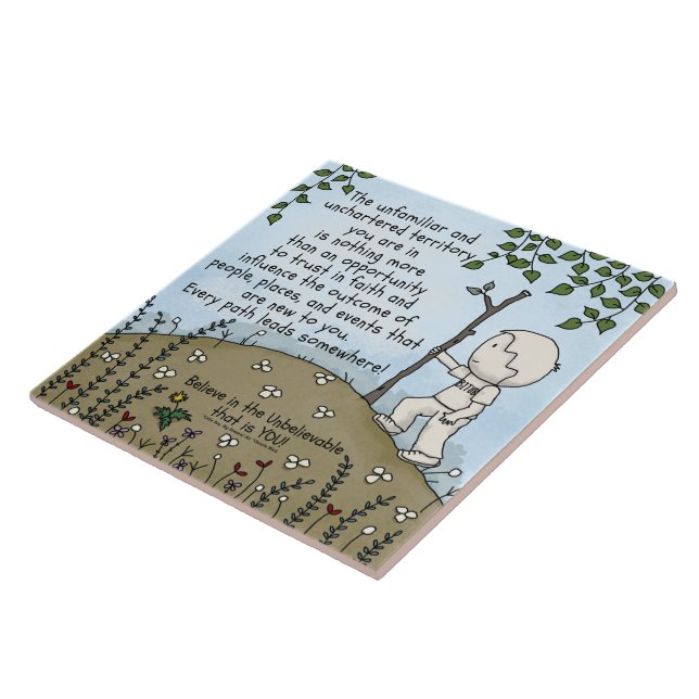 Unchartered Territory Ceramic Tile (Side)