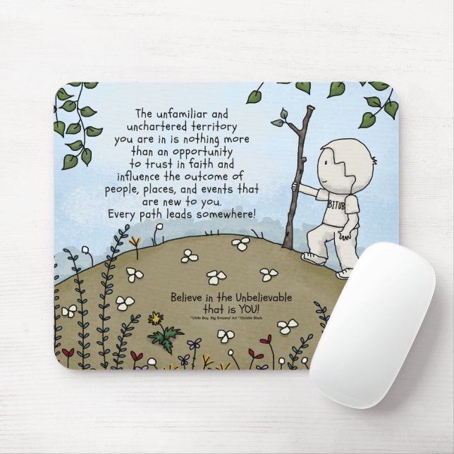 Unchartered Territory Mouse Pad (With Mouse)