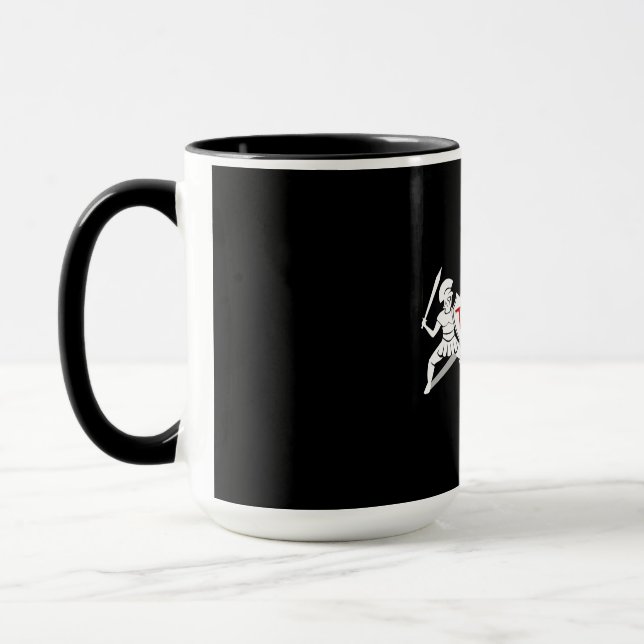 Unchecked Spirits Get Strong - black coffee mug (Left)