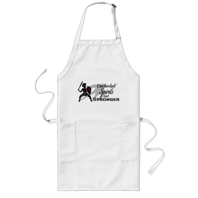 Unchecked Spirits Get Stronger Apron (Front)