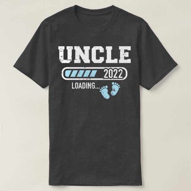 Uncle 2022 loading for pregnancy announcement T-Shirt (Design Front)