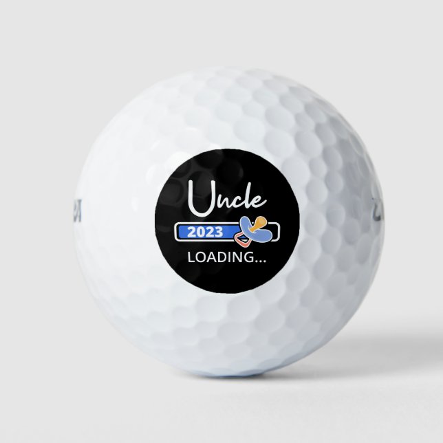 Uncle 2023 Loading I - Promoted To Uncle Golf Balls (Front)