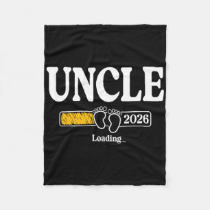 Uncle 2026 Loading Uncle Est. 2026, New Uncle 2026 Fleece Blanket